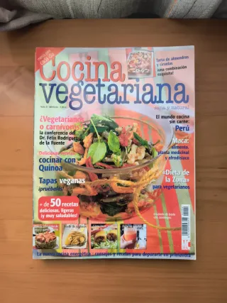 Revistas recetas vegetales, vegetariana, cocina