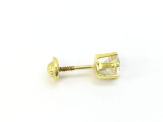 Pendientes Oro 18k con Circonita Blanca