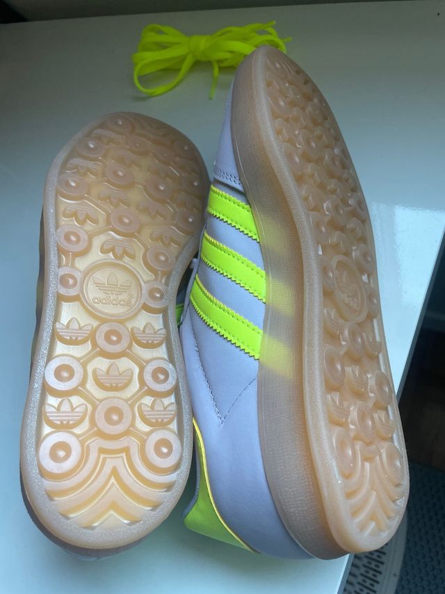 Adidas Gazelle Indoor W Morado/Amarillo Talla 37.5