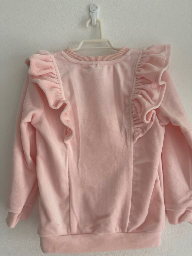 Sudadera rosa Pepco con volantes