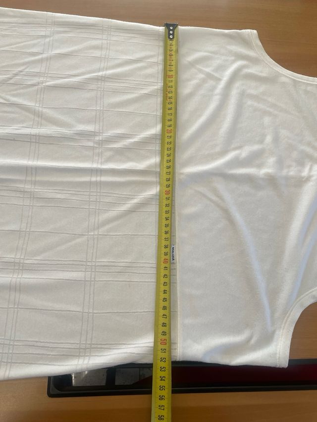 Camicia notte Malizia bianca a quadri