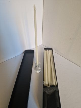 Portacandele in vetro con candele