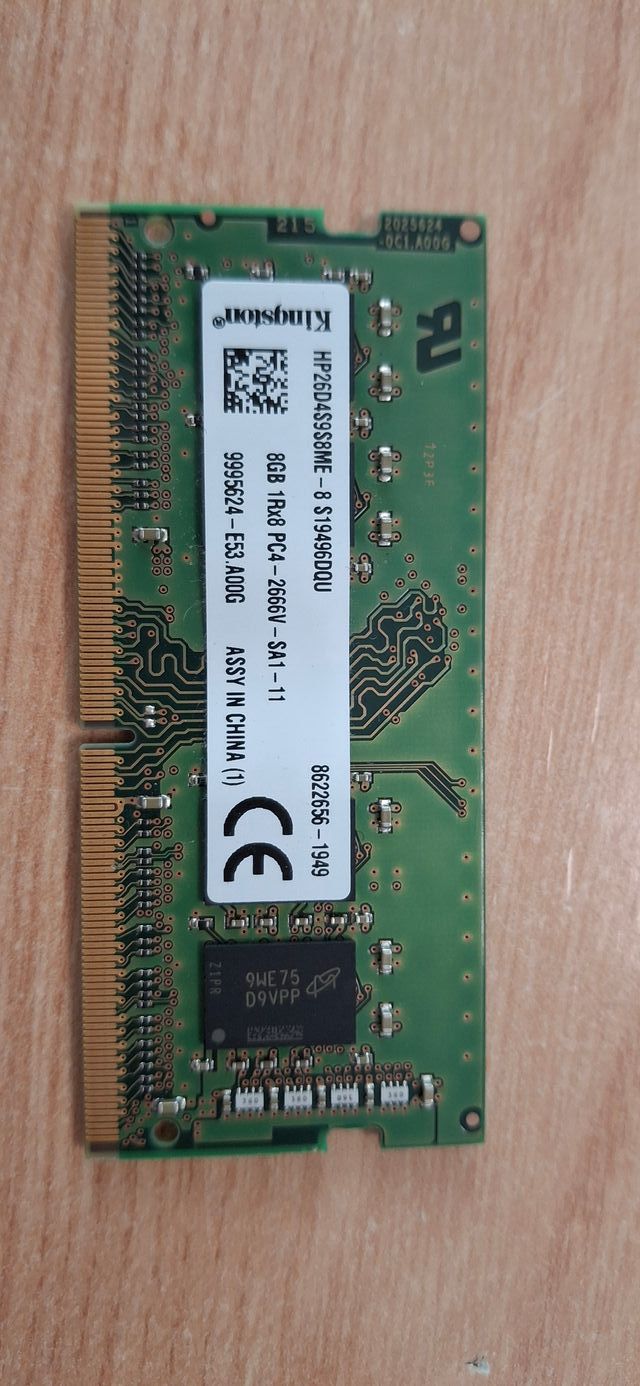 2 modulos Memoria RAM Kingston 8GB DDR4 2666MHz Po