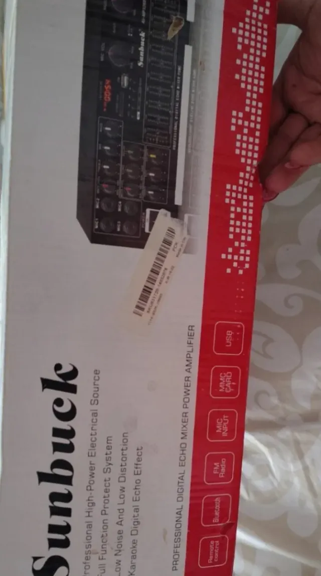 Amplificador Sunbuck Karaoke Bluetooth USB