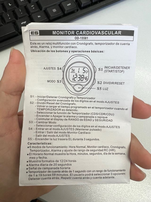 Orologio monitor cardiovascolare