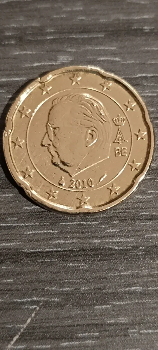 20 centesimi Belgio 2010 con errore