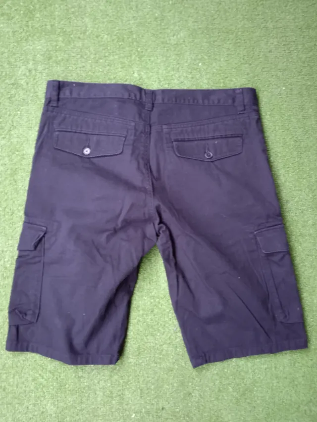 Bermudas pantalon corto H&M Negro Cargo