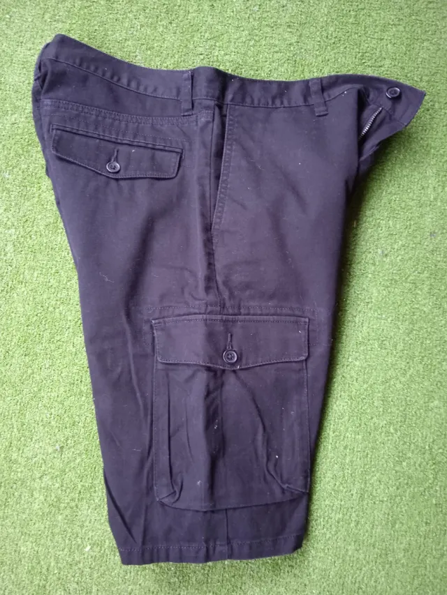 Bermudas pantalon corto H&M Negro Cargo