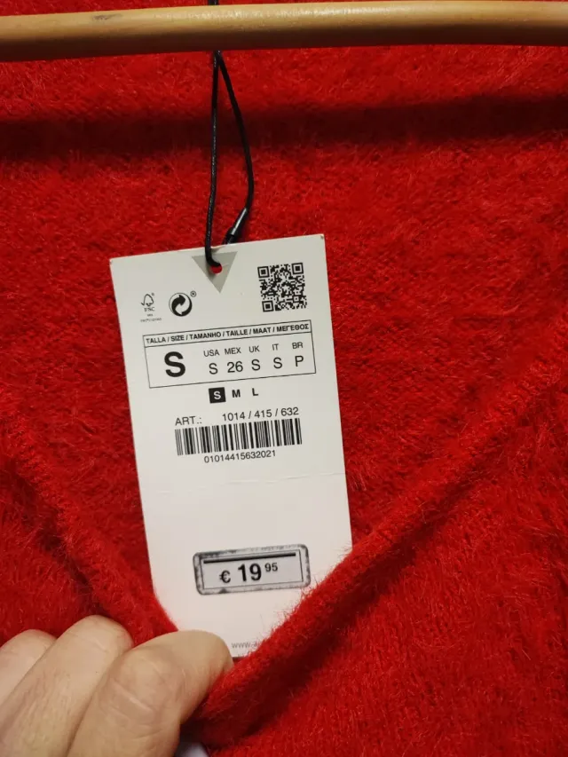 Zara Top Corto Manga Globo S