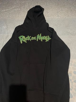 Sudadera Rick y Morty Negra