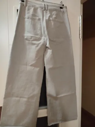 Pantalón vaquero Gris Pull&Bear Ancho