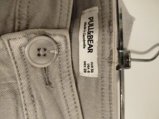 Pantalón vaquero Gris Pull&Bear Ancho