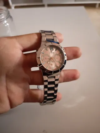 Reloj Lotus Mujer Rosa y Plateado