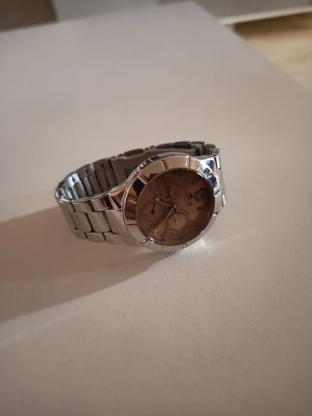 Reloj Lotus Mujer Rosa y Plateado