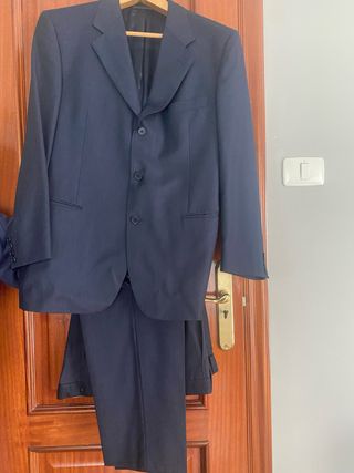 Traje de chaqueta azul marino Talla L