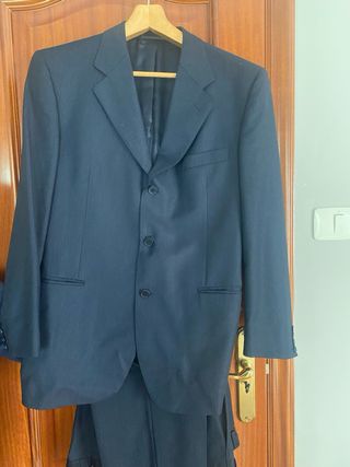 Traje de chaqueta azul marino Talla L