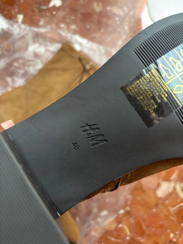 Botín Tacón Camel H&M