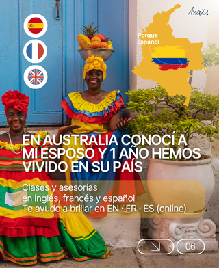 Sesiones en inglés, francés y/o español