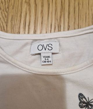 Maglia con farfalle e diamantini Ovs tg.3-4 anni