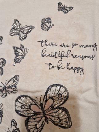 Maglia con farfalle e diamantini Ovs tg.3-4 anni