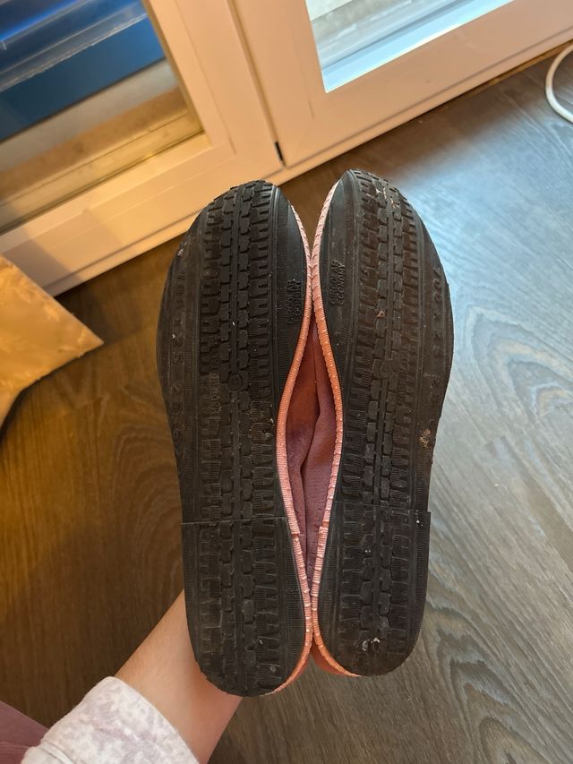 Manoletinas rosas de terciopelo