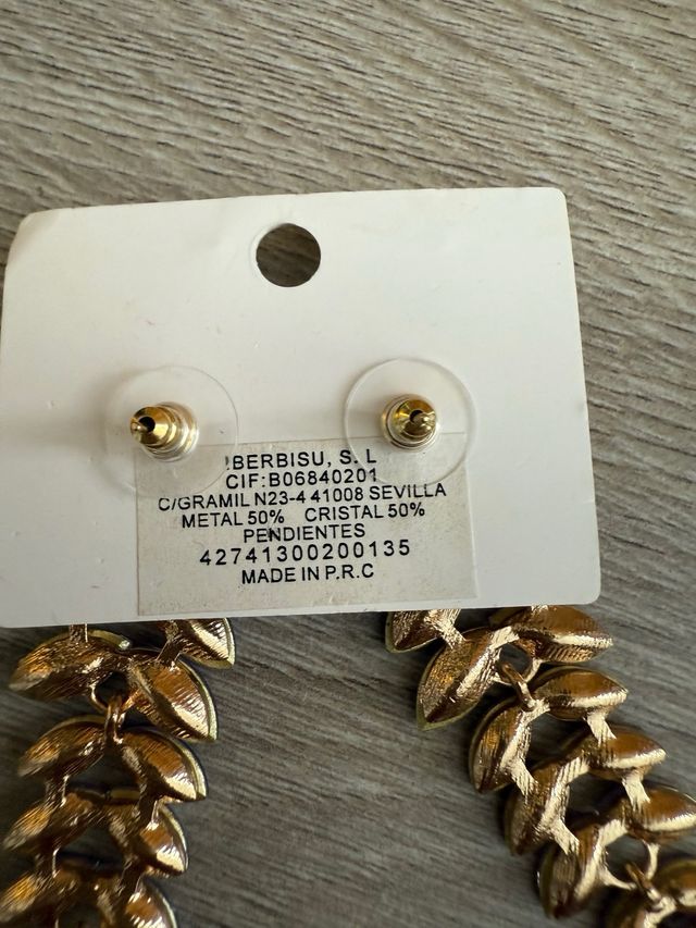 Pendientes MONICA morados y dorados