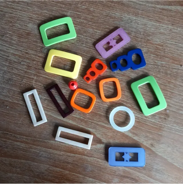 Lote Abalorios Plástico Variados