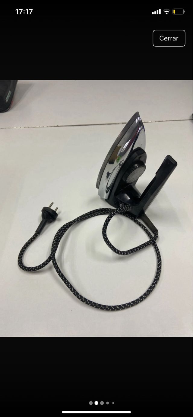 Plancha AEG vintage 500 W – selector de telas – ca