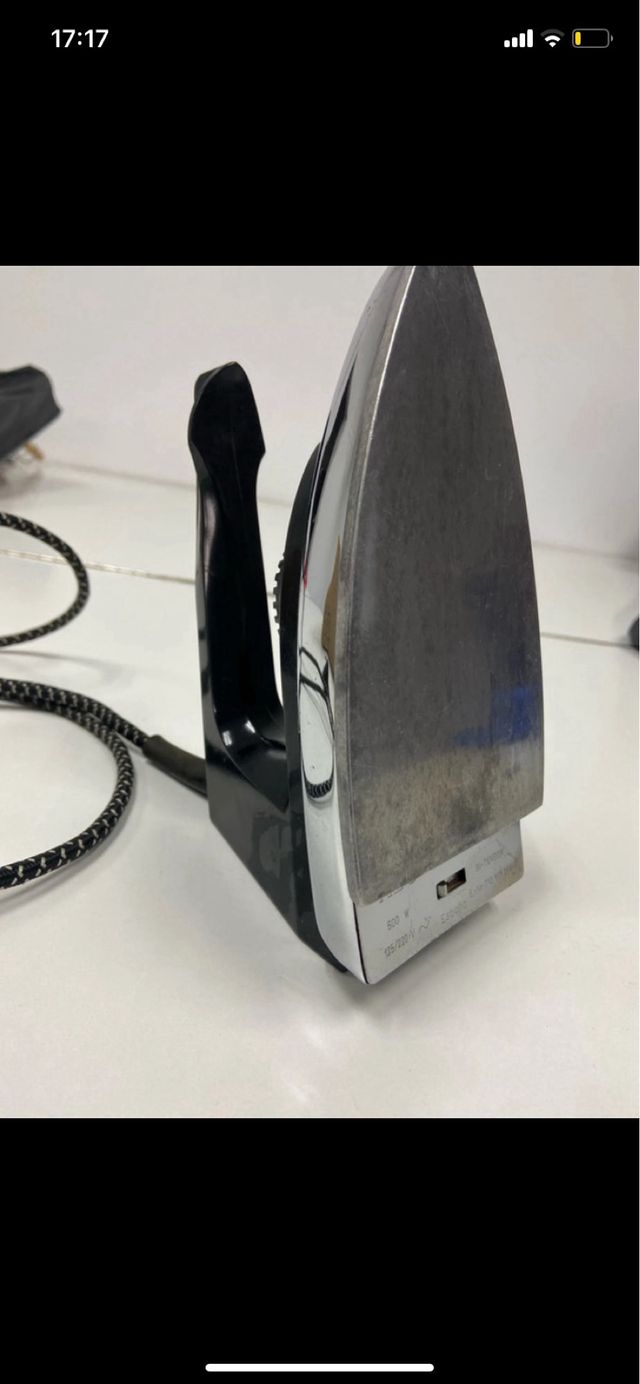 Plancha AEG vintage 500 W – selector de telas – ca