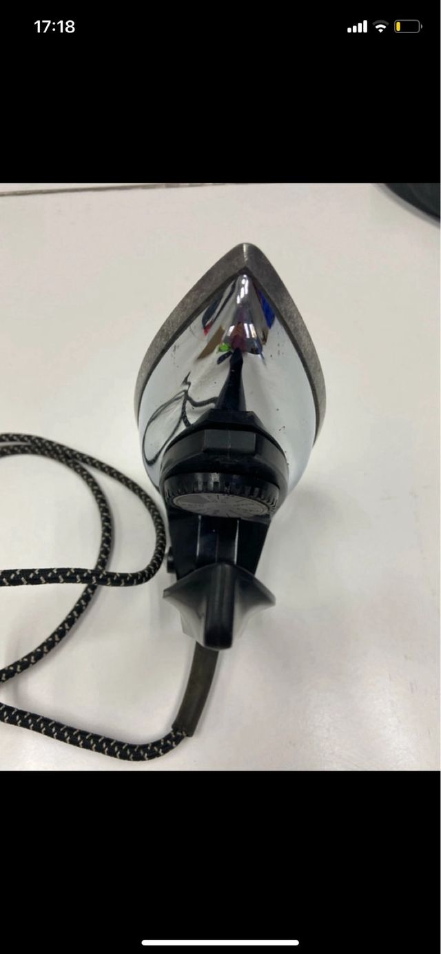 Plancha AEG vintage 500 W – selector de telas – ca