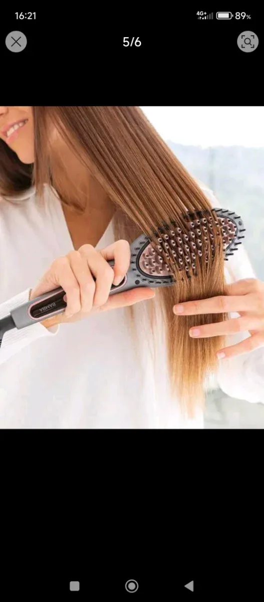 Plancha de pelo BAMBA gris/rosa