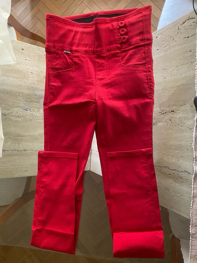 Pantalón Colombiano Levanta Glúteo Rojo