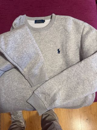 Sudadera Gris Ralph Lauren.