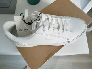 Zapatillas Pepe Jeans Blancas y Plateadas Nuevas