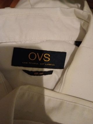 Camicie uomo OVS bianche di cotone