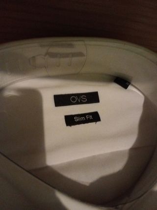 Camicie uomo OVS bianche di cotone