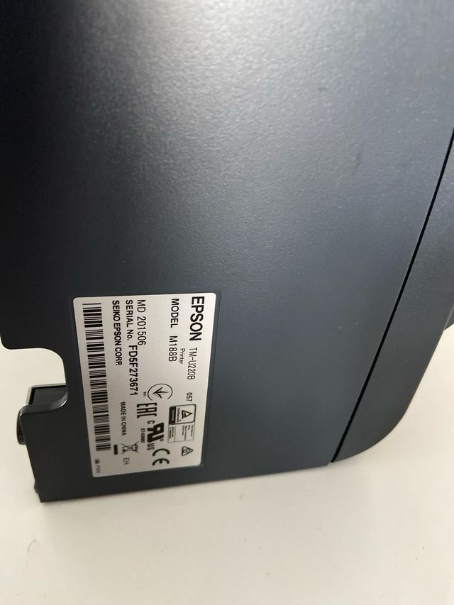 Impresora Tickets Epson TM-U220B + Fuente