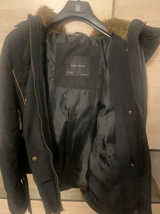 Plumas Zara Negro Detalles Marrón