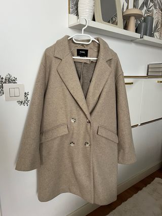 Abrigo Pull&Bear beige talla L