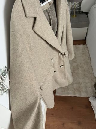 Abrigo Pull&Bear beige talla L