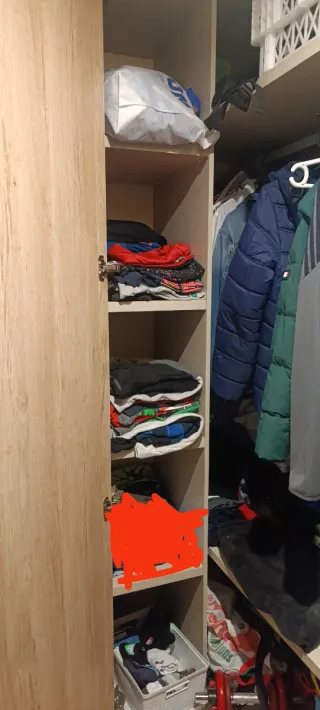 Armario Esquinero Madera Beige/Marrón