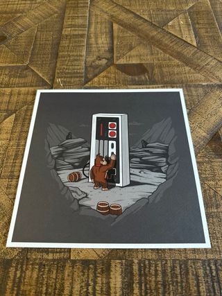 Ilustración Donkey Kong y mando NES - Naolito