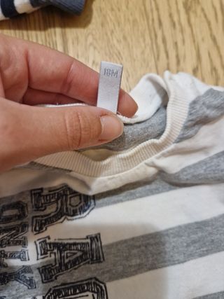 Set 2 maglie a righe taglia 18 mesi(80 cm)