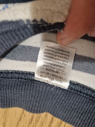 Set 2 maglie a righe taglia 18 mesi(80 cm)