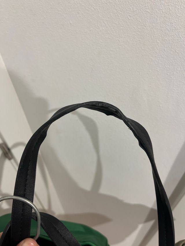 Bolso shopper acolchado verde