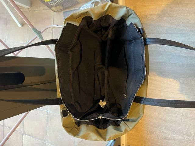 Bolso shopper acolchado verde