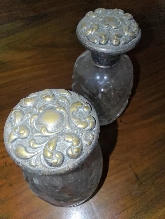 Juego tocador antiguo alpaca