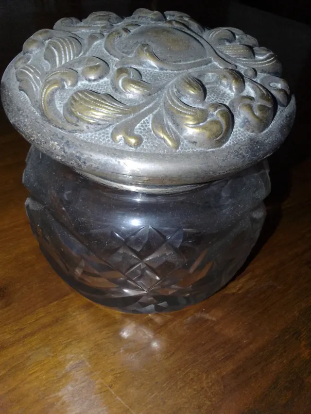 Juego tocador antiguo alpaca