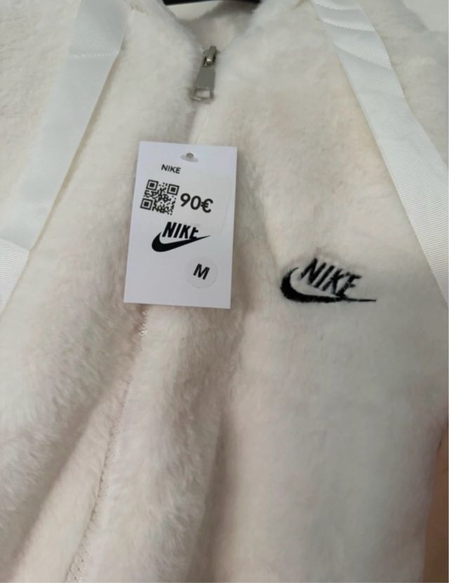 Giacchetto Nike bianco taglia M