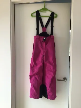 Conjunto esquí niña morado y rosa